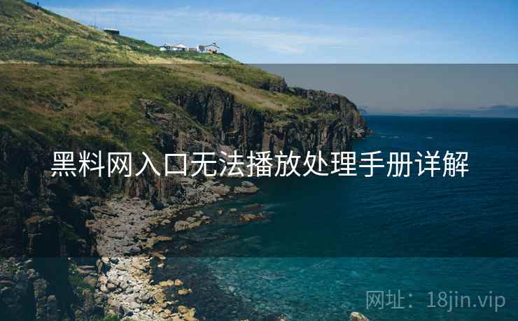 黑料网入口无法播放处理手册详解