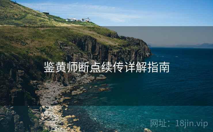鉴黄师断点续传详解指南