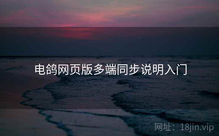 电鸽网页版多端同步说明入门